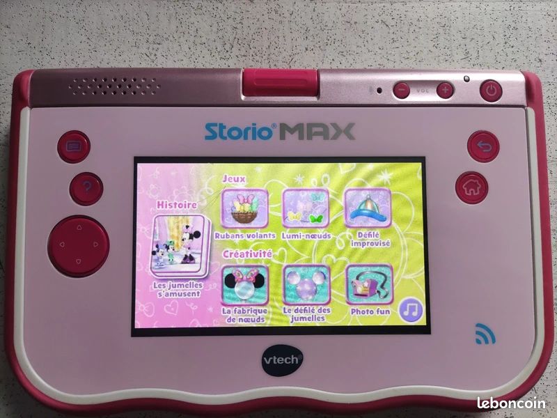 VTech Storio 3S Rose + 2 Jeux Mickey Et Docteur La Peluche - Console éducative