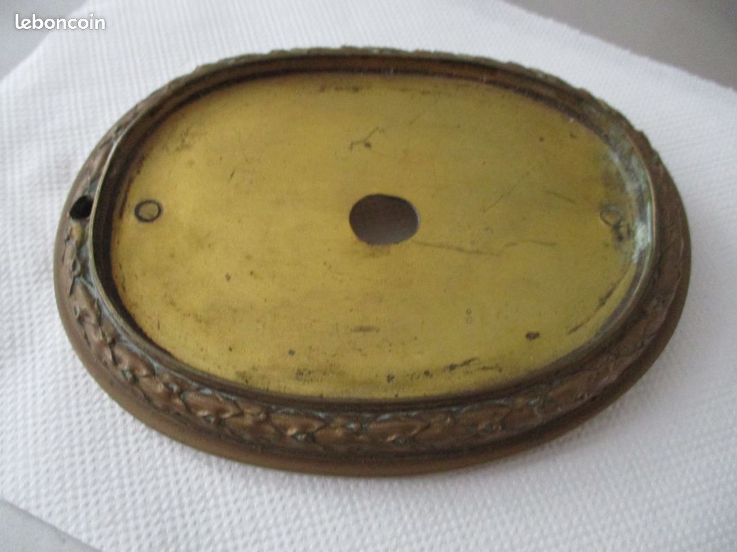 Ancien socle en marbre et bronze laiton (image 9)