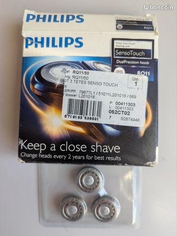 Lot De 3 Têtes De Rasoir De Remplacement Pour Philips RQ11 Et RQ32 - Inox - Hommes