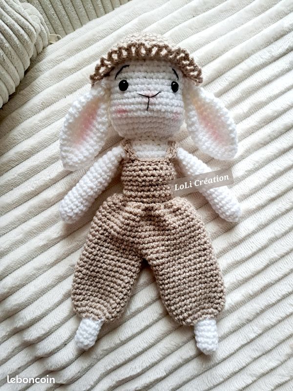 Neuf Lapin doudou crochet (image 4)