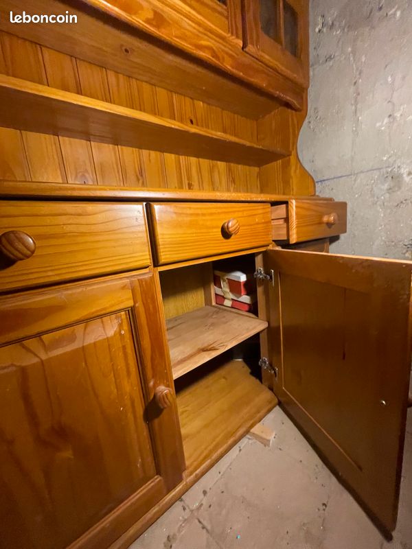 Buffet Vaisselier Pin Miel (image 4)