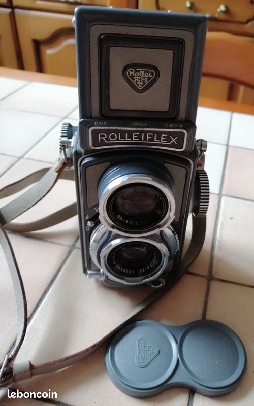 APPAREIL PHOTO ROLLEIFLEX baby 1950 s très bel état importé par Telos EUR 399,00 - FR