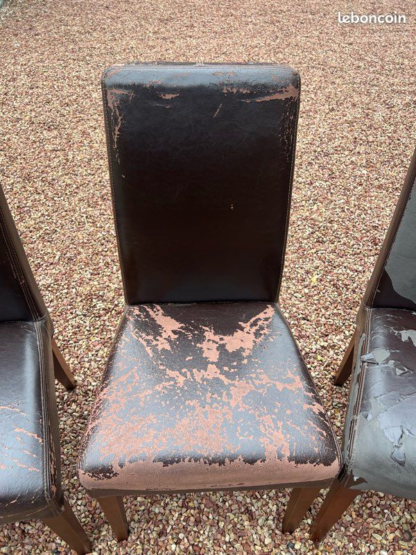 Lot de 6 chaises de salle à manger à restaurer / relooker (image 2)