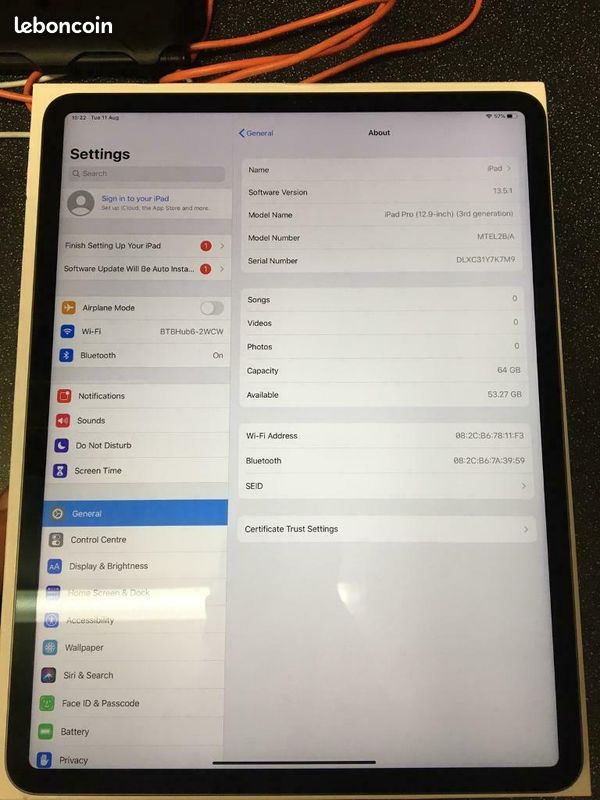 IPad Pro 3e génération (image 1)