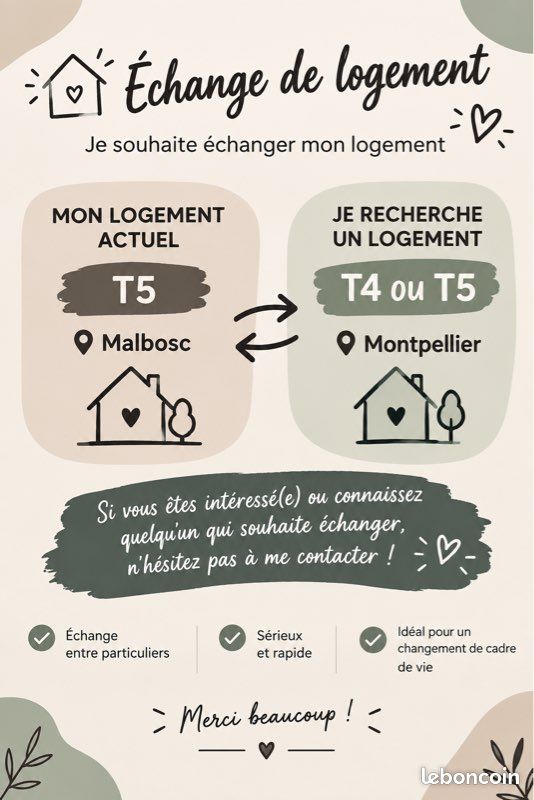 Appartement 5 pièces 100 m² · à Montpellier · 100 m² · 600 €/mois