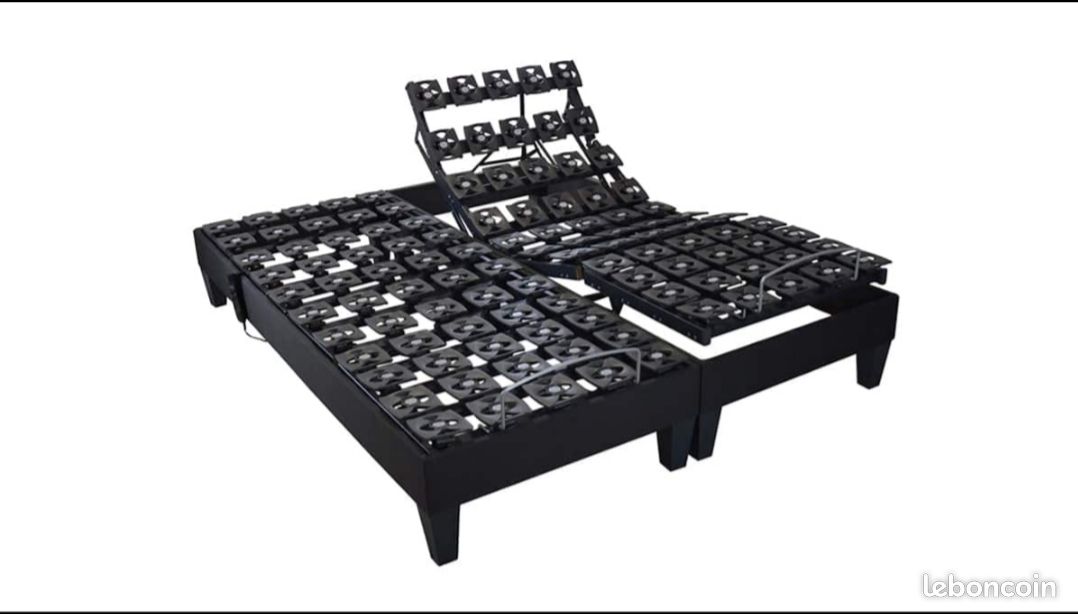 Lit electrique 2 places (80 x 200 ) x 2 en TBE BELLECOUR (image 3)