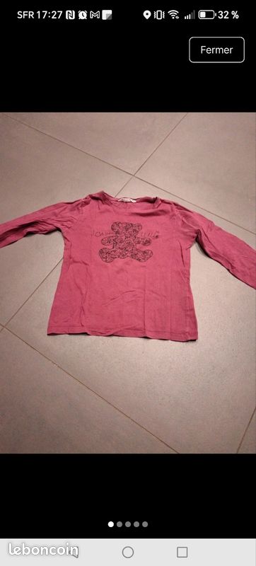 Tee shirt manche longue 8 ans lulu castagnettes (image 1)