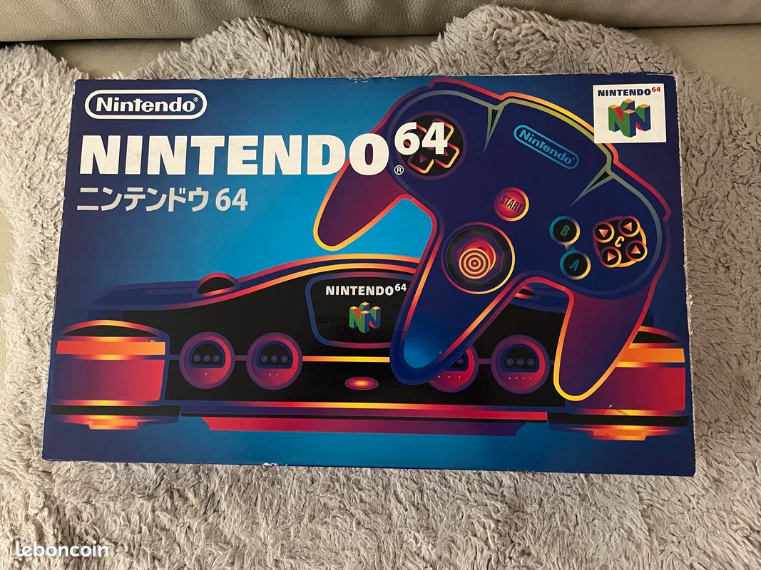 Console Nintendo 64 Noir Jap + 2 jeux + Jumper Pack - en boite (image 1)