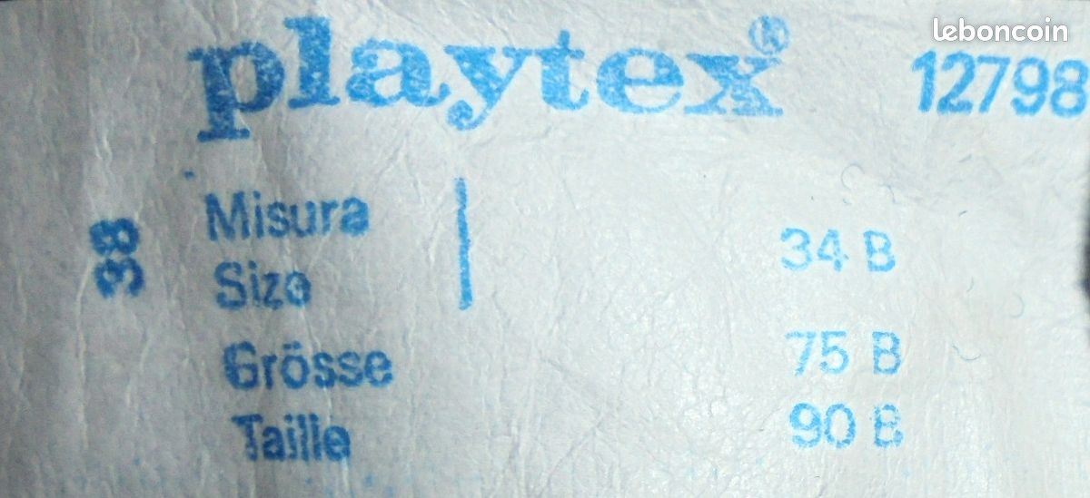 Body gainant «Playtex-Carezza Magica» Taille 90 B, vintage, rétro, luxe (image 10)