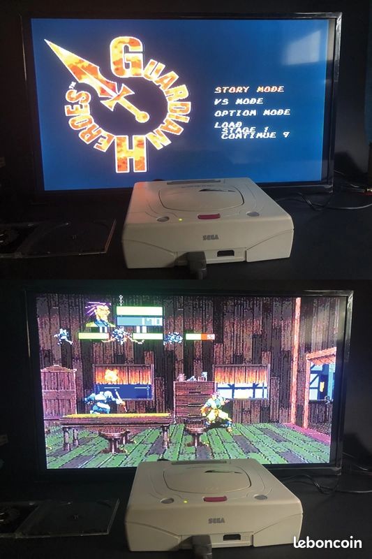 CONSOLE SEGA SATURN Grise HST-3220 Version Japonaise + 2 Jeux en stock