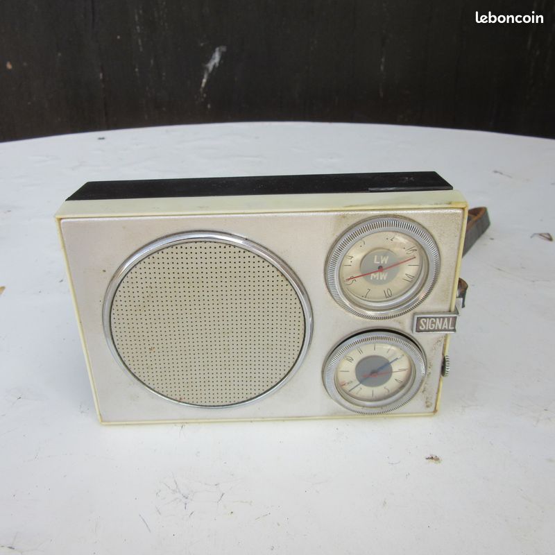 Réveil Analogique Vintage Telesonic à Quartz (plastique Brun/noir, Fonction Lumière)