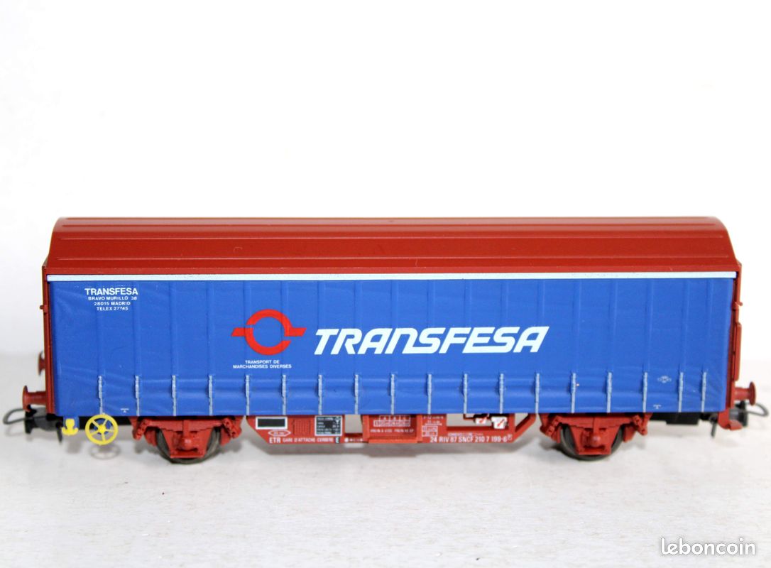 6002 ELECTROTREN WAGONS TYPE STVA AVEC VOITURES Etat Neuf En Boite Ho