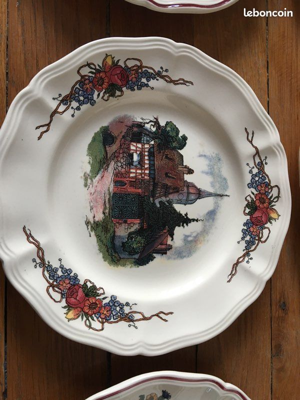 6 assiettes dessert Sarreguemines (image 1)