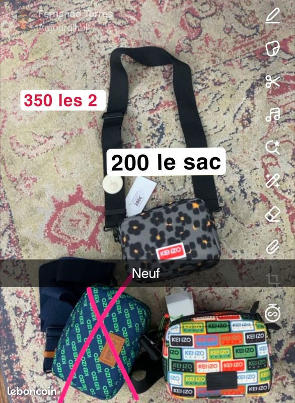 Sacoche kenzo multiples (image 1)