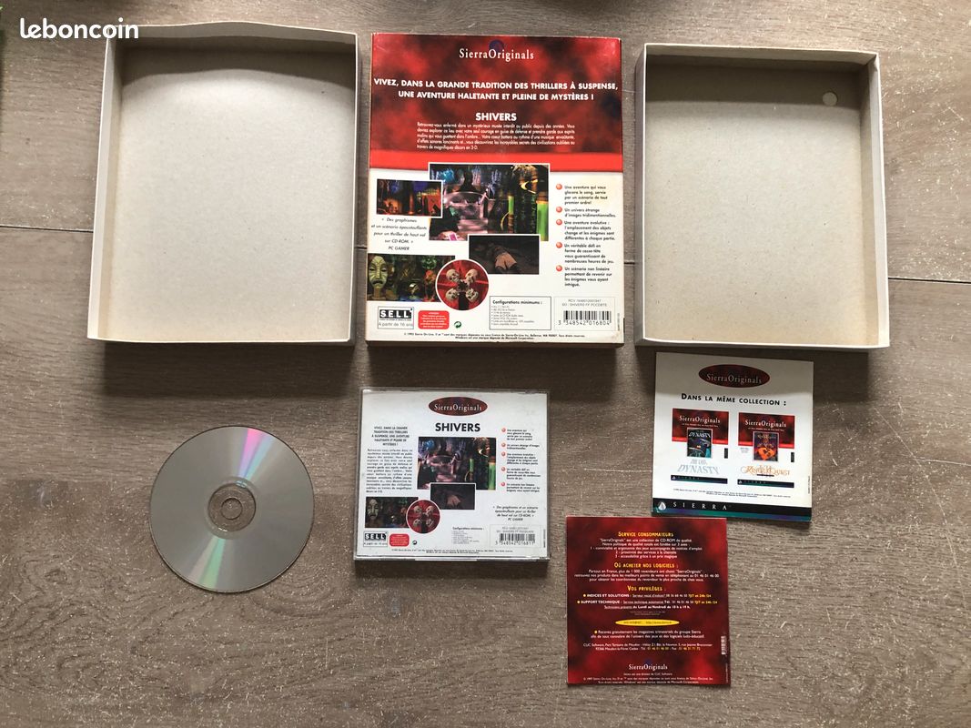 Jeu SHIVERS PC Big Box - Édition Collector En Très Bon état - Jeu D'horreur
