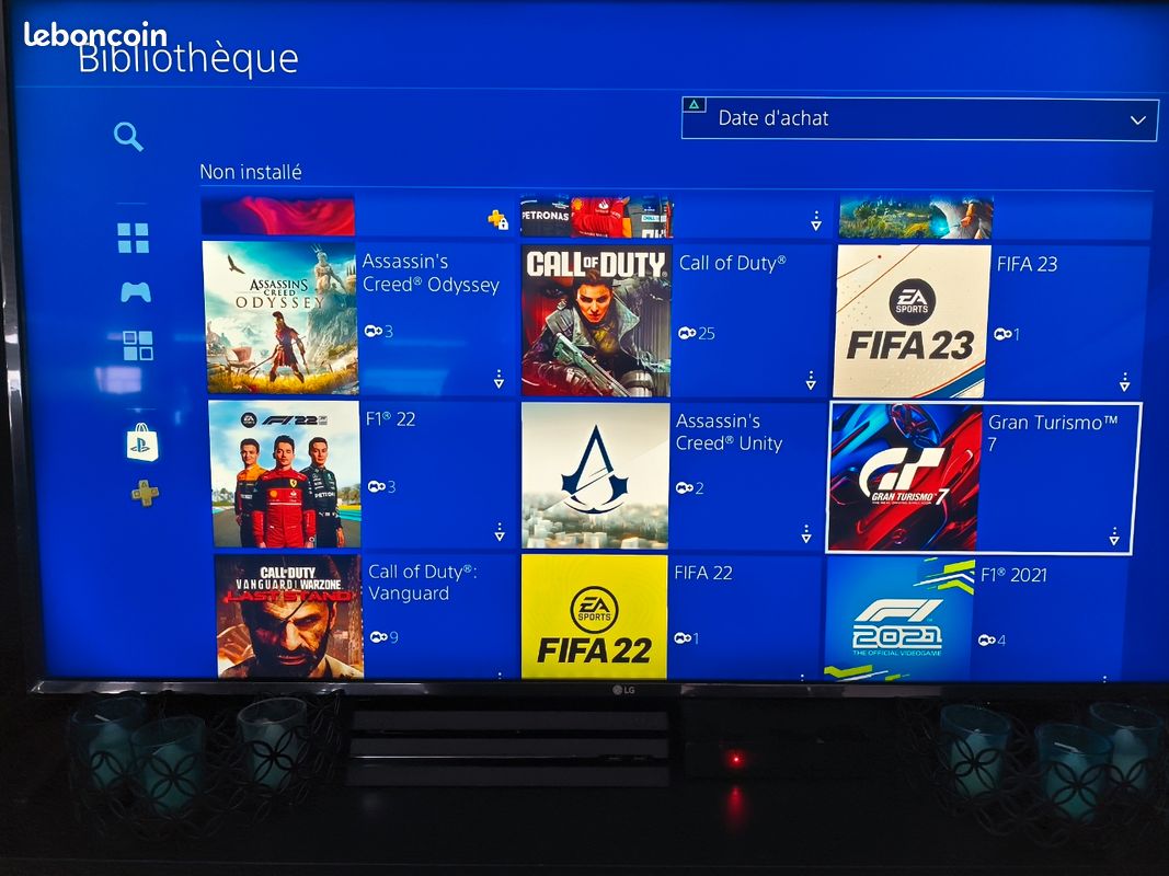 PlayStation 4 Pro 1 To, 2 manettes d'origine avec compte de 50 jeux (image 4)