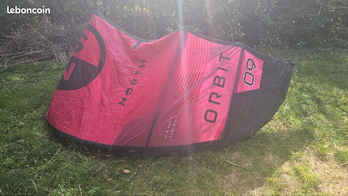 Aile kite North Orbit 9m de 2024 rouge en tres bon etat, 10 sorties (image 2)