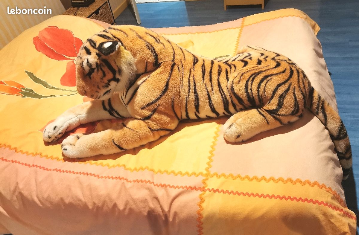 Peluche Géante Peluche Tigre Grandes DEAR BEAR Ours En Peluche Géante XXL  Tigre Ron 50cm (Multicolore