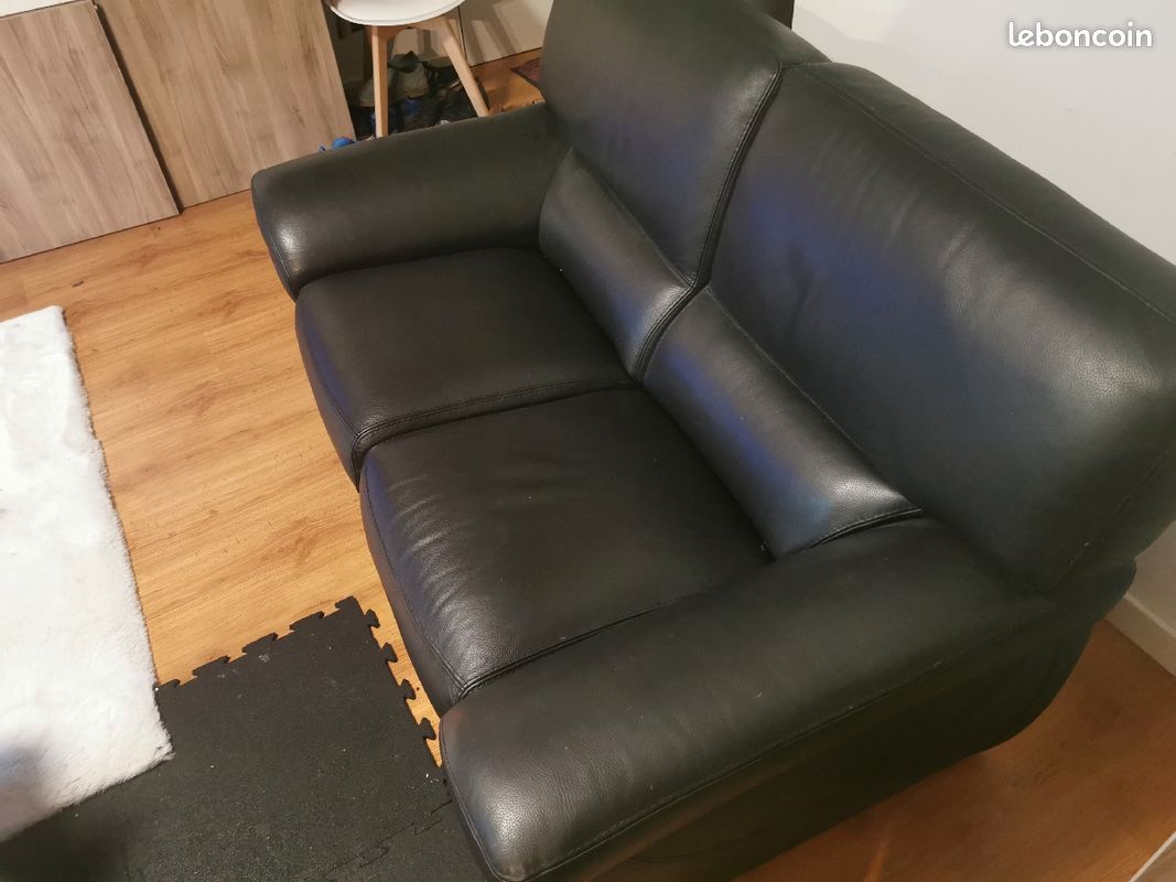 Fauteuil cuir 2 places (image 3)