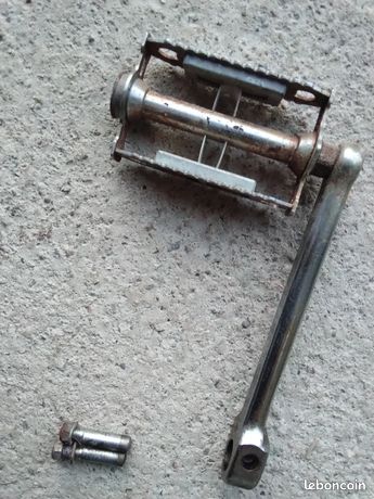 Pédalier Double Plateaux 48/40 Dents – Acier Chromé, Vélo Vintage, Clavette, Très Bon état