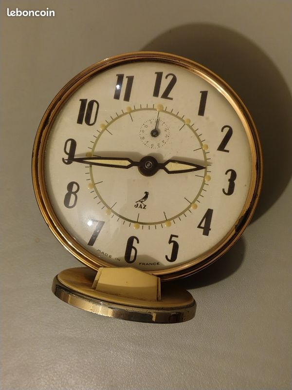 Ancien réveil mécanique en cuivre Japy pour la maison pas cher et