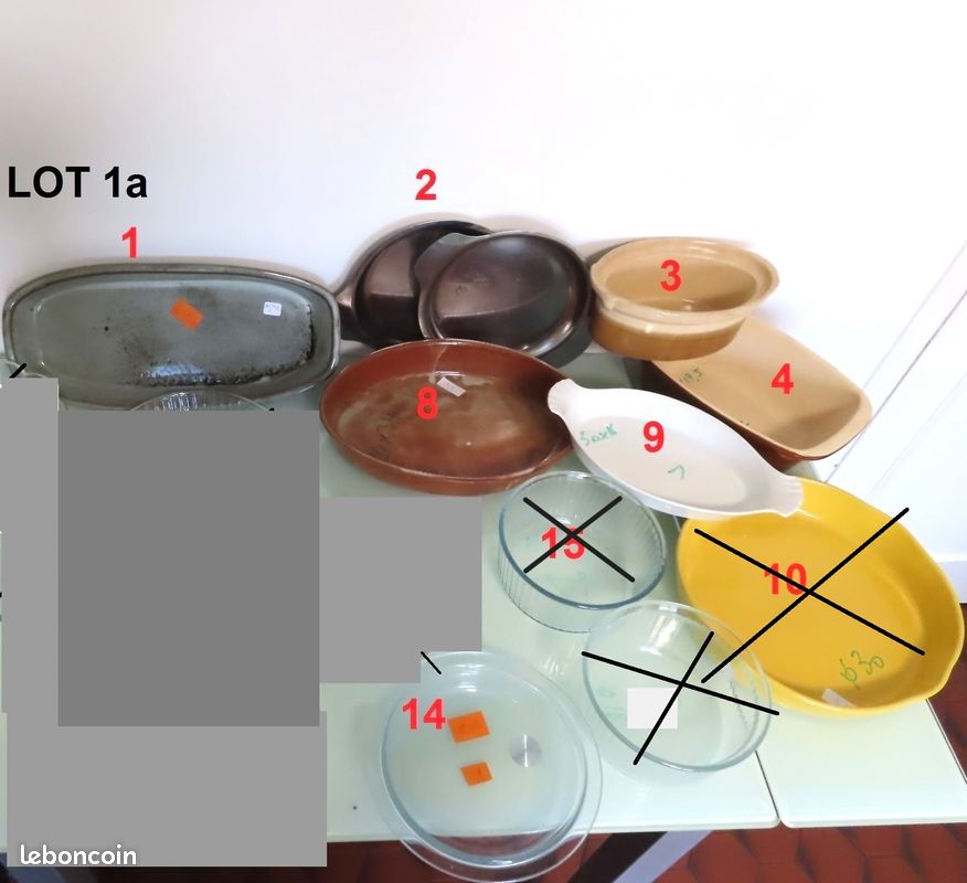 Vaisselle diverse (lot 1) (image 1)