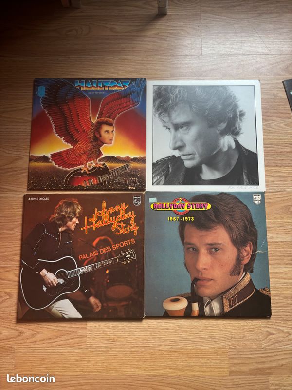 Lot de vinyles Johnny hallyday (image 1)