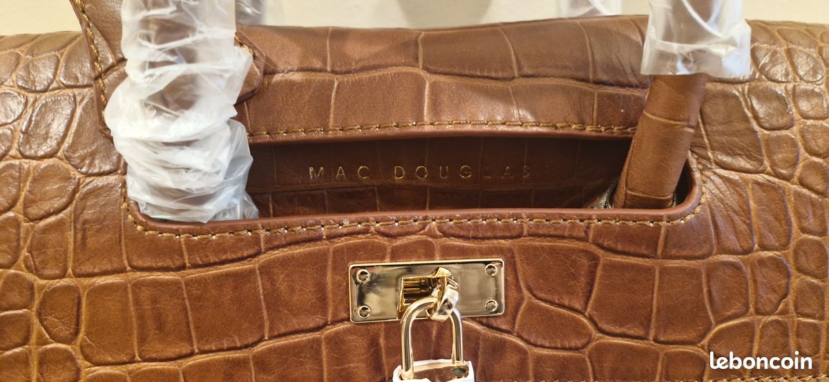 Sac cuir style crocodile MAC DOUGLAS neuf Accessoires Bagagerie