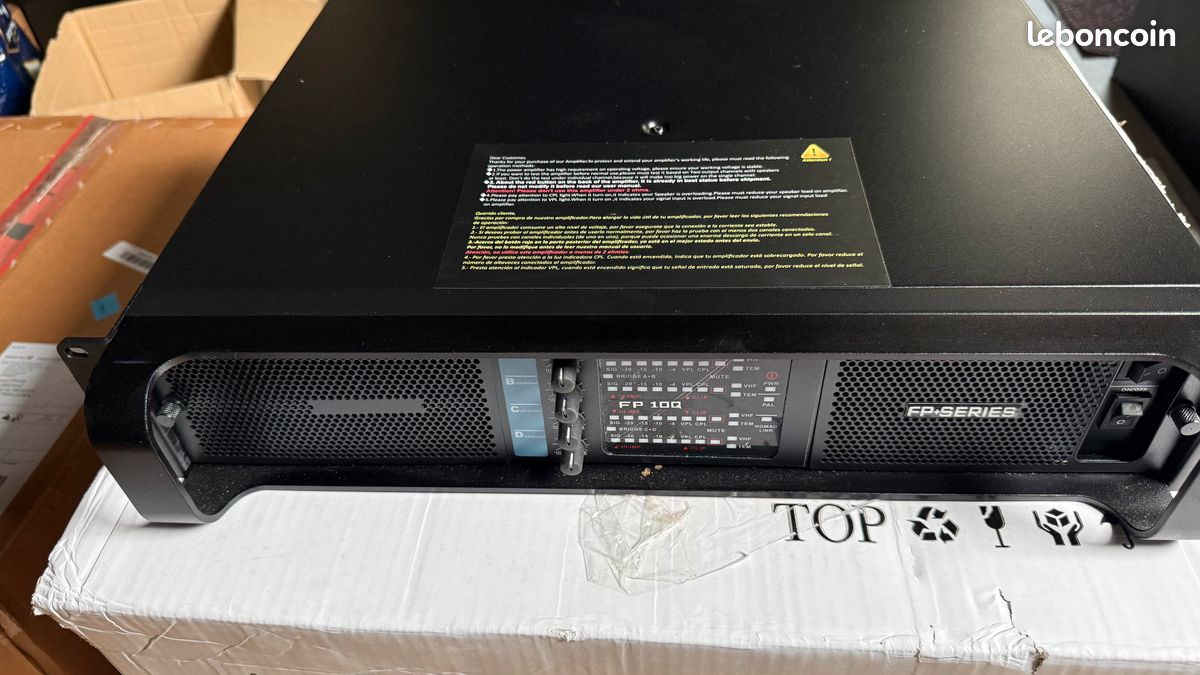4 Amplis de puissance FP10K 4 x 2.100 W sur 4 Ohms, état neuf (image 14)