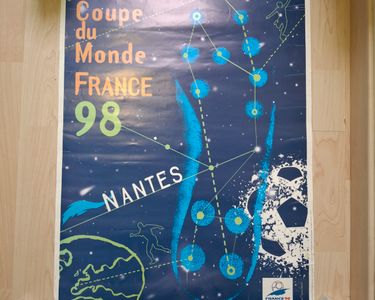 Affiche Originale Coupe Du Monde France 1998 - NANTES