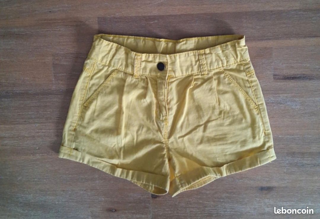 Short léger fille jaune Vêtements - Main Image