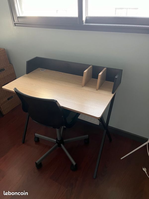 Ensemble bureau et chaise (image 1)