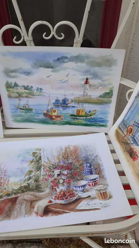 8 SETS style AQUARELLES ILE DE RE (image 4)