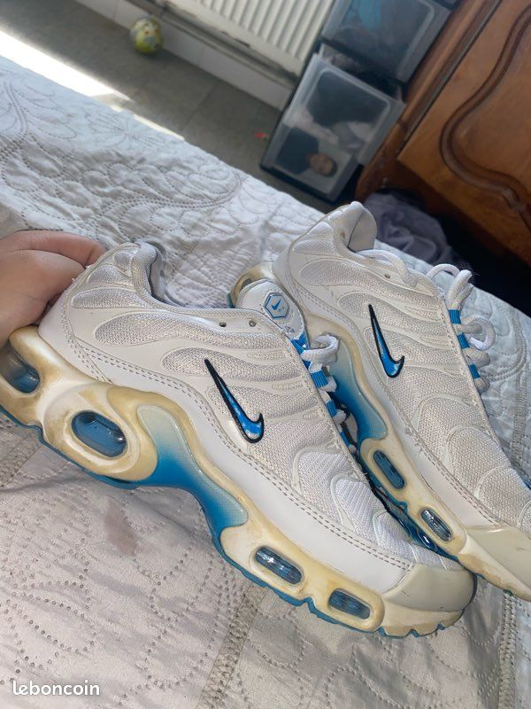 Nike TN air max plus blanche et bleu 39 Chaussures
