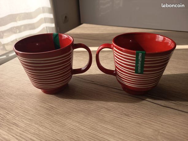Tasses genevieve lethu d'occasion - Arts de la table Tasses genevieve lethu d'occasion - Arts de la table