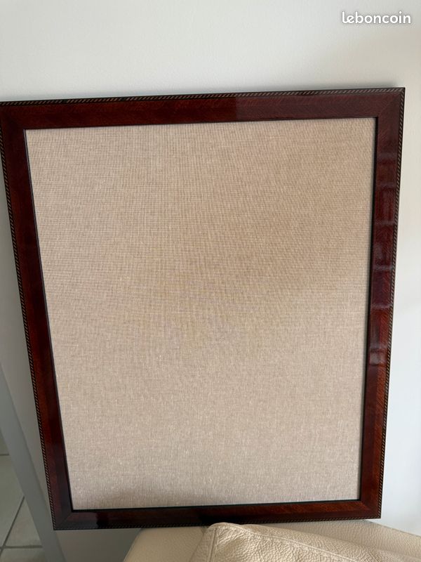 Pèle mêle aimanté bois noble et toile (image 1)