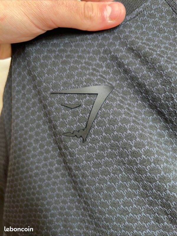 T-shirt De Sport Gymshark Onyx V3 - Taille XL, Occasion Très Bon état, édition Limitée Noir