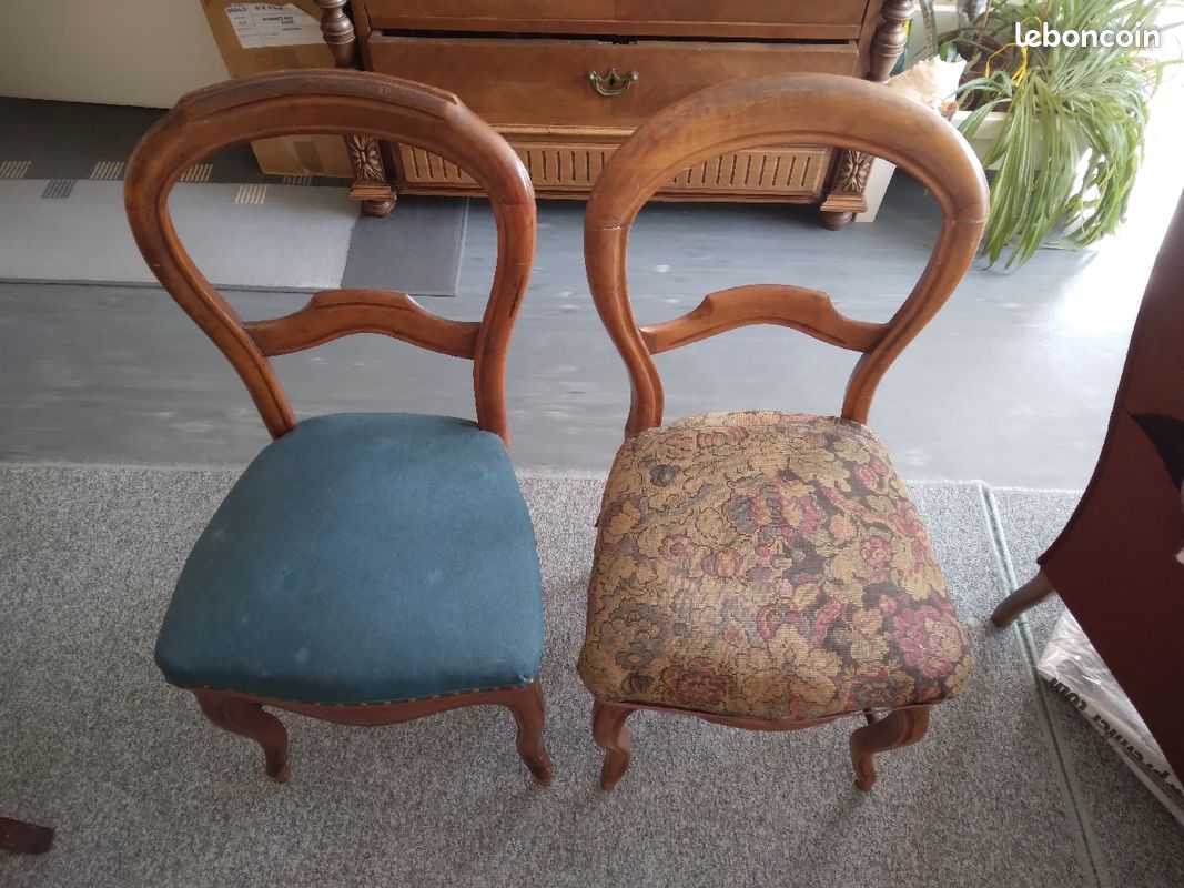 Lot de 2 chaises Louis Philippe (image 1)