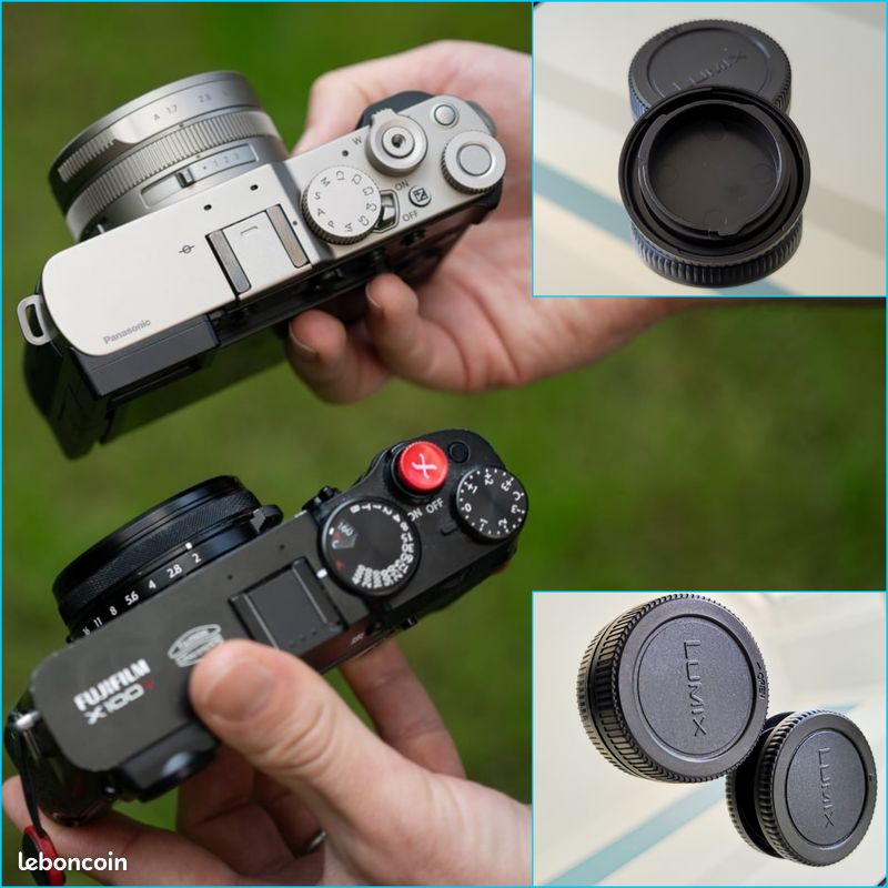 Lumix 4/3 - Set complet 1 Cache ARRIÈRE pour Objectif + 1 Cache BOITIER Monture Micro 4 3 4/3 Compatible Tous Appareils Photo à Montures Micro 4/3 (image 10)