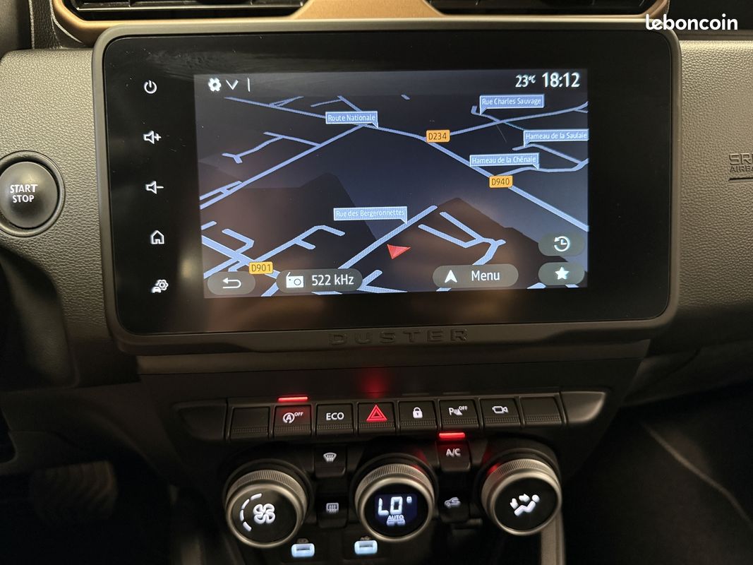 Dacia DUSTER 1.3 TCE 150CV BVA 4X2 PACK EXTREME / GPS / CAMERA / CARPLAY (LAURENT AUTO) (image 19)