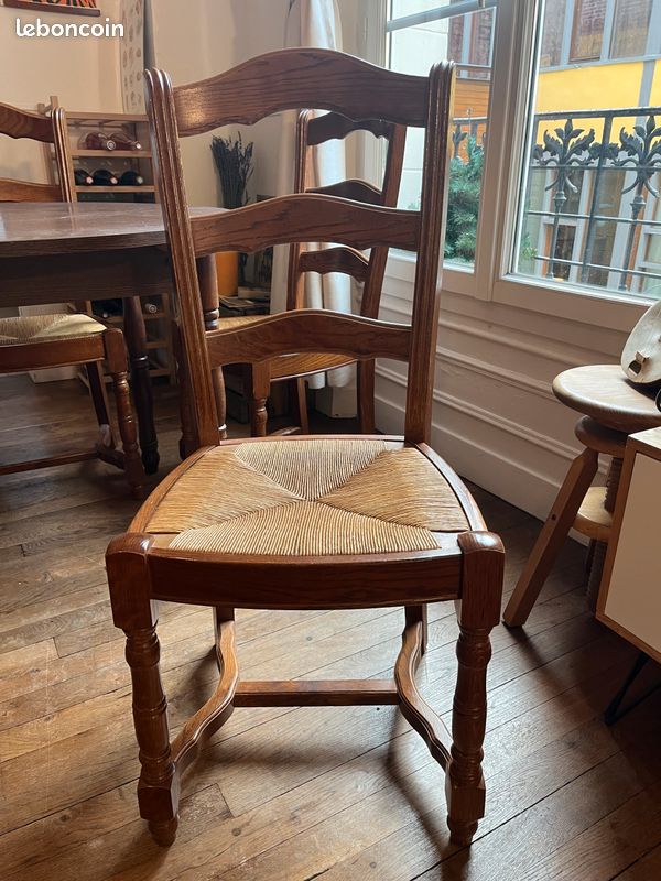 Chaises en bois x4 (image 2)