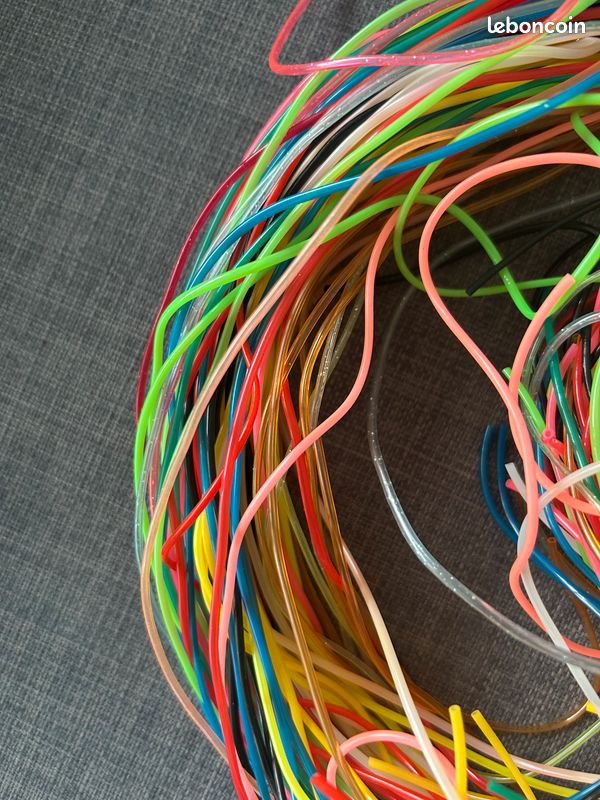 Lot de 80 fils de scoubidous multicolores (image 2)