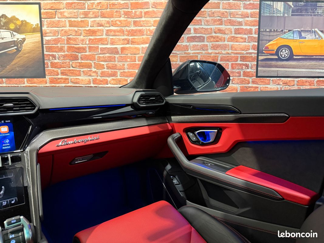 Lamborghini urus v8 4.0 650 suivi complet- hud - camera 360° - carplay - immat france (image 14)