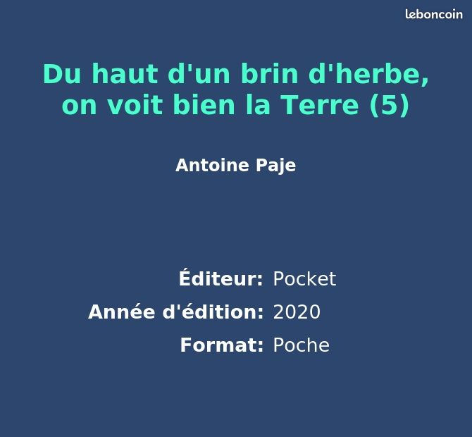 Du Haut D'un Brin D'herbe, On Voit Bien La Terre - Club