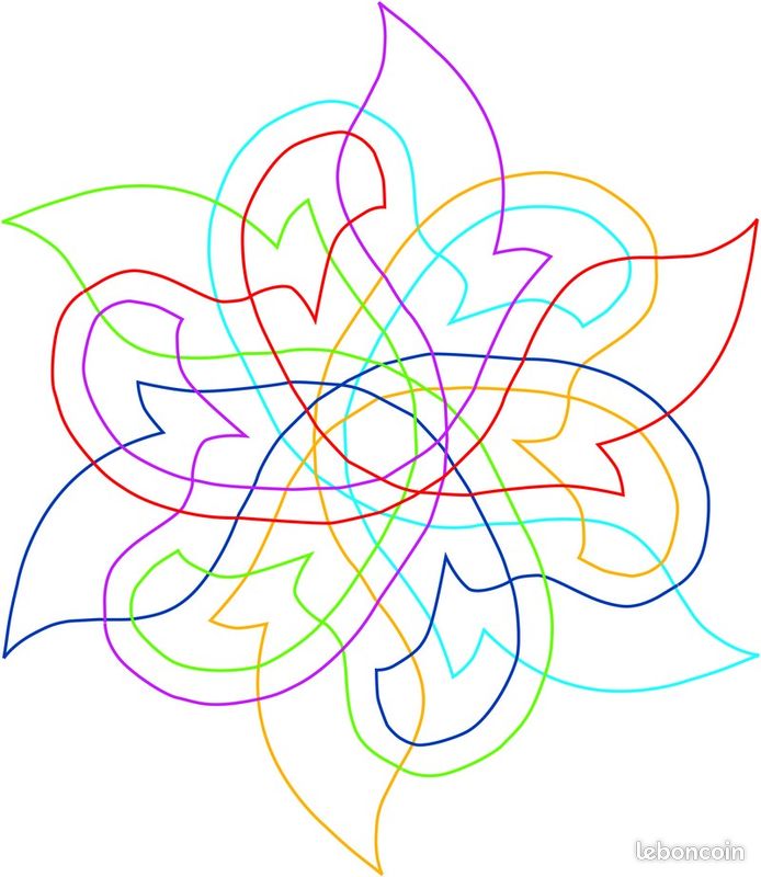 Un cadeau créatif et collectif: un Kit Fleur-Mandala à peindre : Fleur Mandala 1 (image 4)