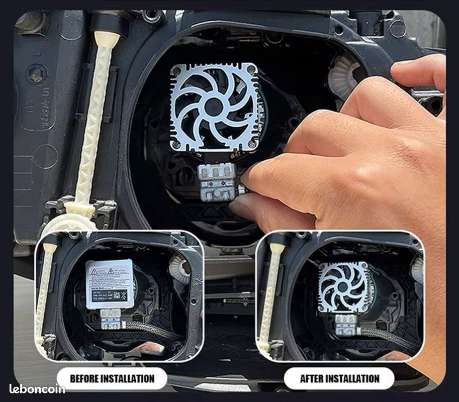 D1s Led APAKA Ampoule, Anti Erreur Canbus, 100W 18000LM 6500K, Kit De Xenon D1s