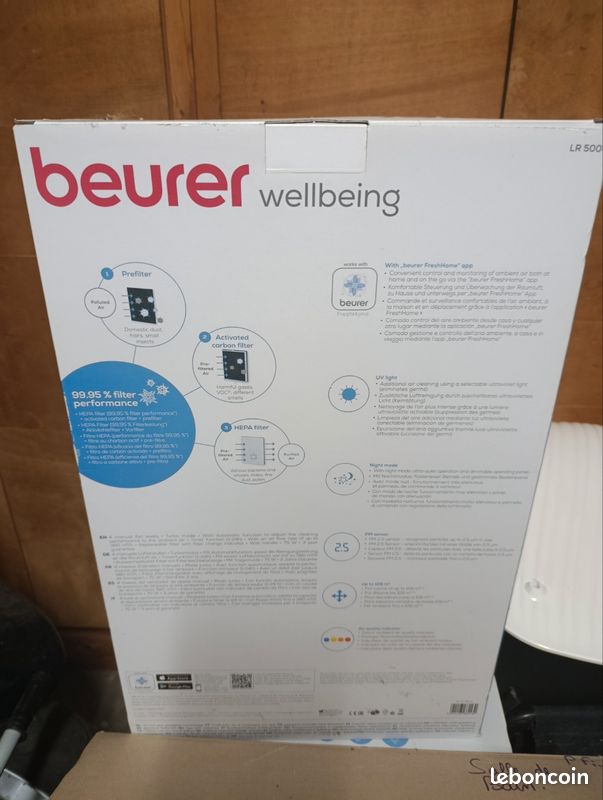 Purificateur d'air beurer commandé par application (image 1)