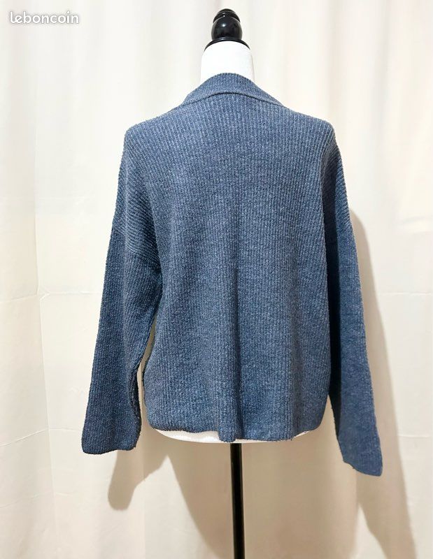 Pull Femme VERO MODA Gris Taille S - Mélange Polyester, Manches Longues, Occasion Très Bon état