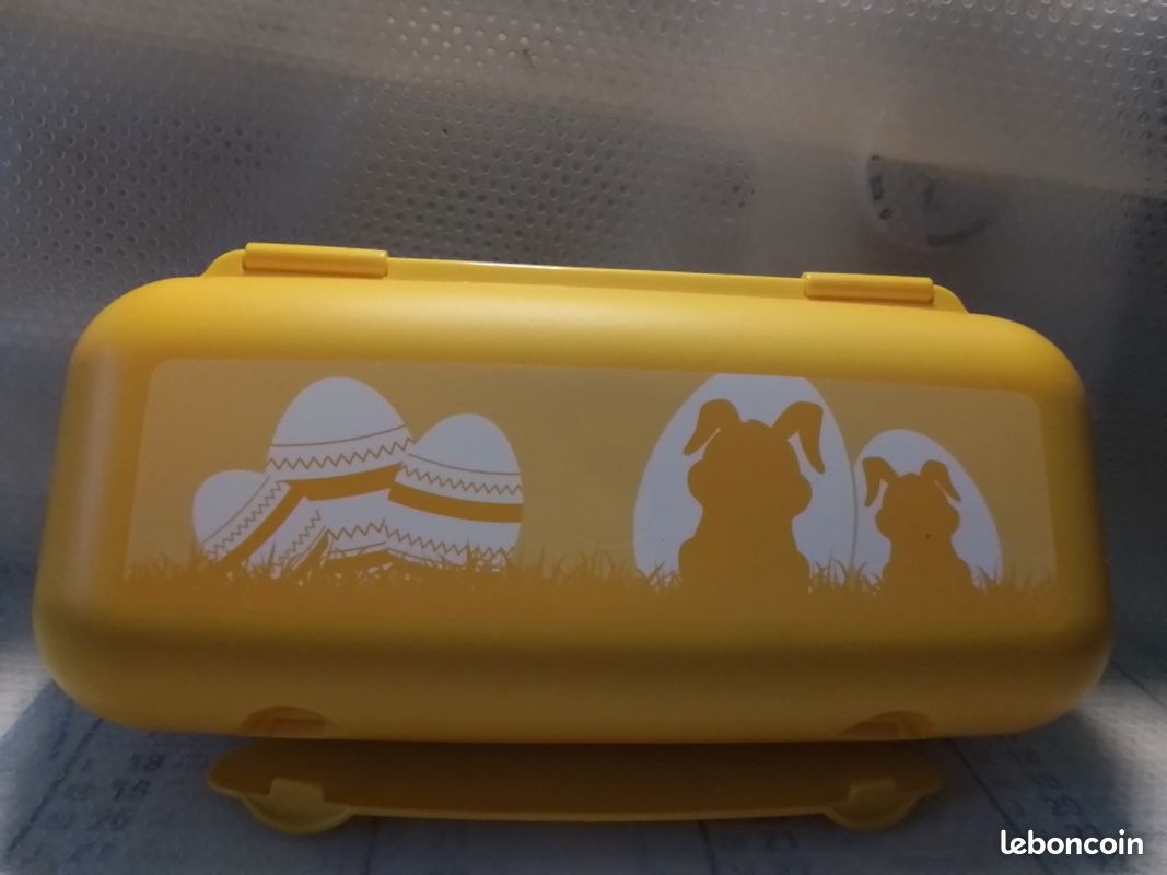 Boîtes à 10 œufs motif pâques tupperware neuves (image 2)