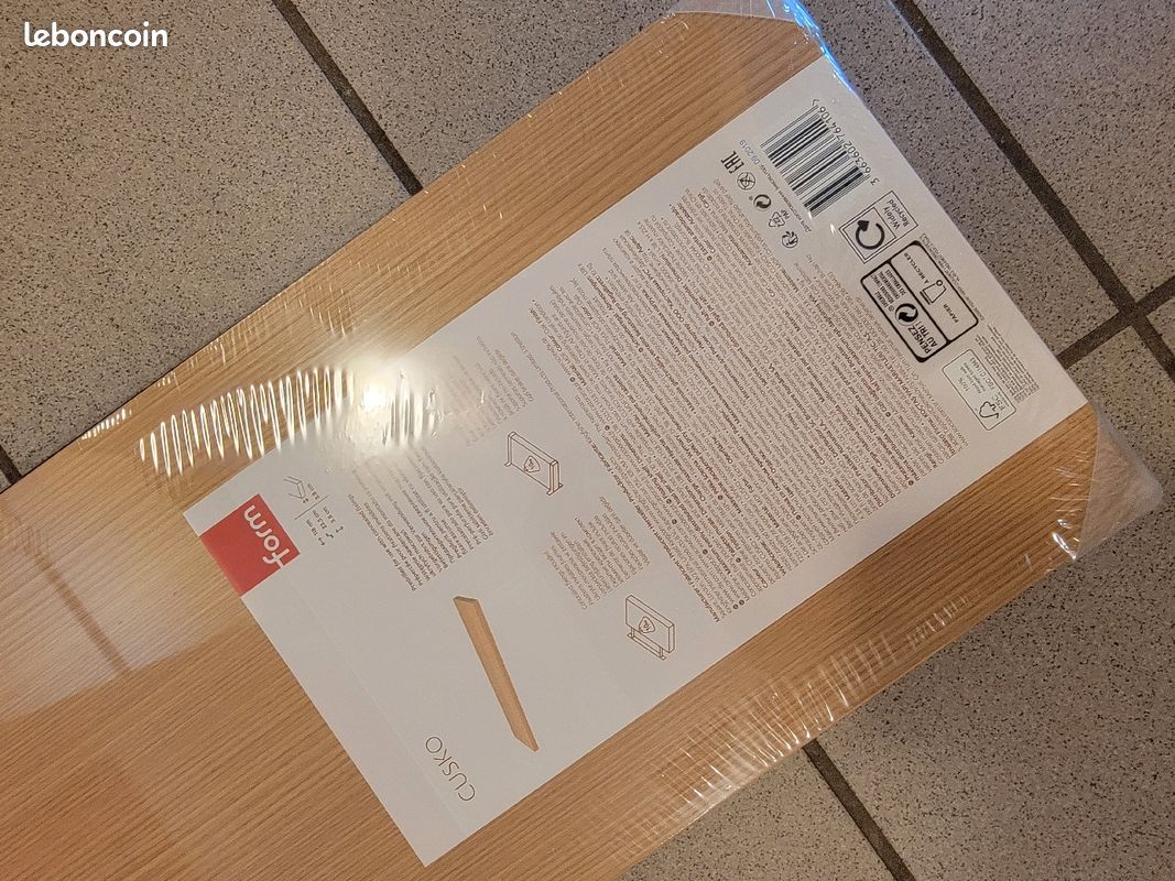 Étagère bois clair autoportée neuve dans son emballage (image 2)